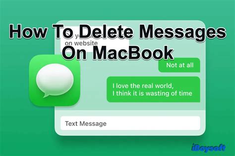 how do you delete multiple text messages on macbook