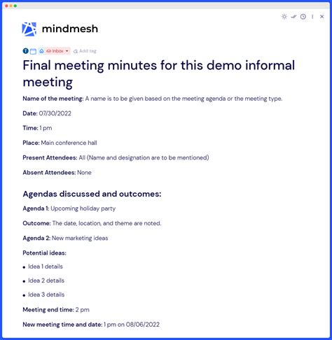 how do you do meeting minutes