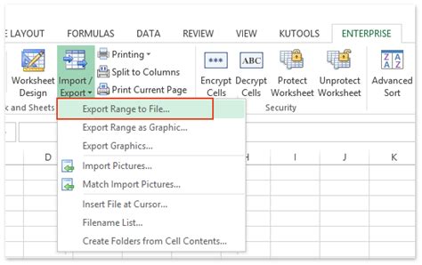 how do you export data from excel to a text file