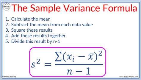 how do you find the sample variance of a data set
