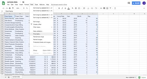 how do you insert a pivot table in google sheets