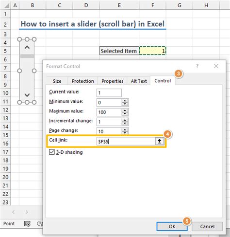 How Do You Insert A Slider Bar In Excel