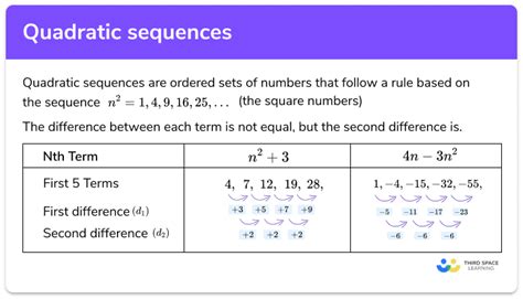 how do you know if a pattern is linear or quadratic