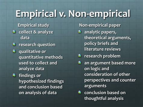how do you know if an article is empirical or non empirical