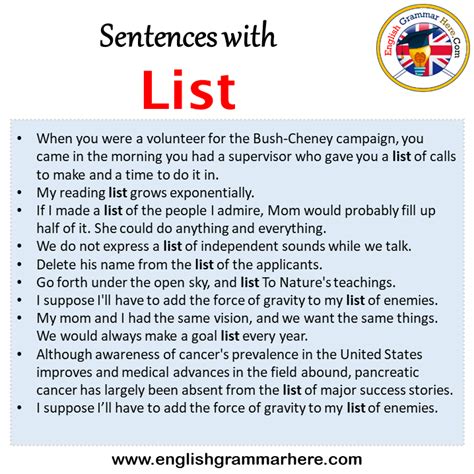How Do You List Multiple Things In A Sentence