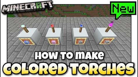 How Do You Make A Colored Torch In Minecraft