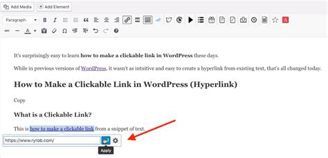 how do you make a hyperlink clickable in word