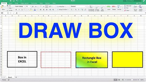 How Do You Make Boxes On Excel