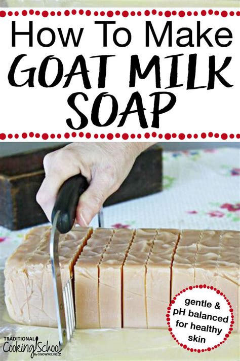 how do you make soap out of goat milk