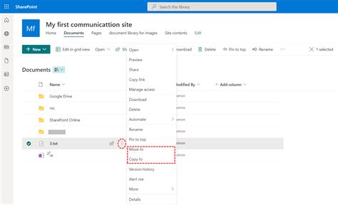 How Do You Move Files Between Folders In Sharepoint