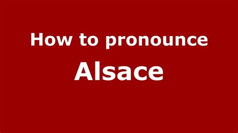 how do you pronounce alsatian