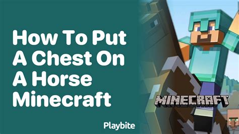 How Do You Put A Chest On A Horse In Minecraft Java Edition