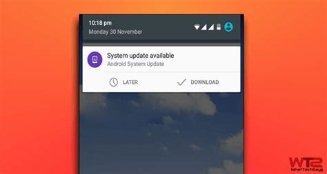 how do you remove software update notification from android