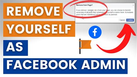 how do you remove yourself from admin on a facebook page
