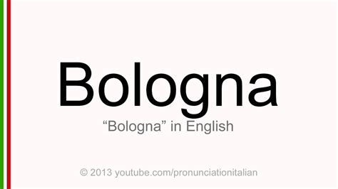 how do you say bologna italy