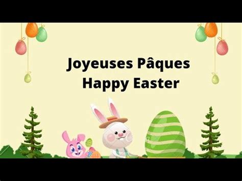 how do you say happy easter in french