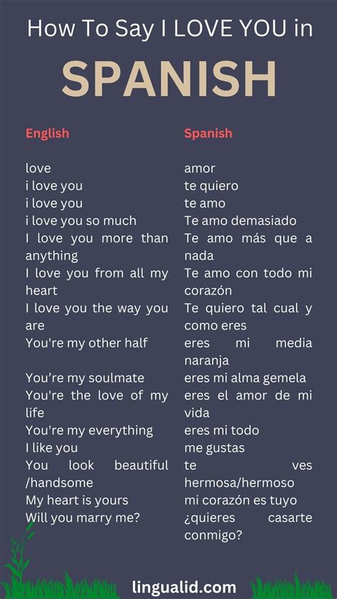 how do you say i love you in spanish