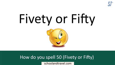 How Do You Spell Fifty