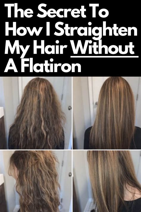 How To Straighten Your Hair Without A Flat Iron