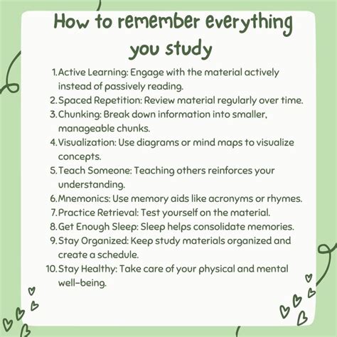 how do you study and remember everything
