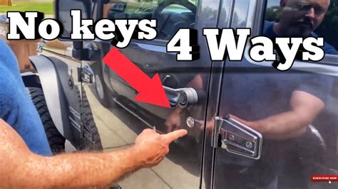 how do you unlock a car door without a key
