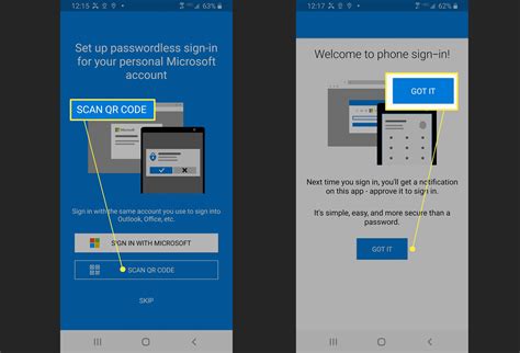 how do you use the microsoft authenticator app to scan the qr code