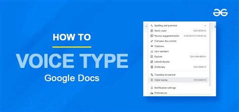 how do you use voice to type on google docs