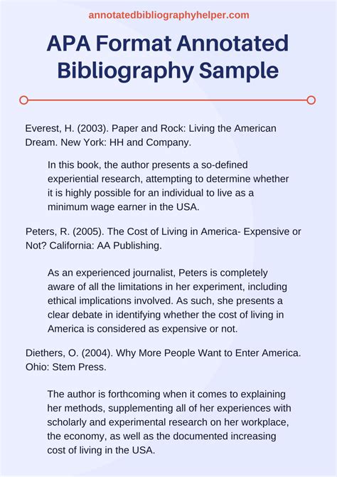 how do you write a bibliography in apa format example