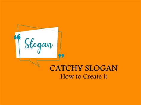 How Do You Write A Catchy Slogan