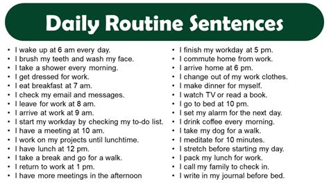 How Do You Write Yesterday's Routine