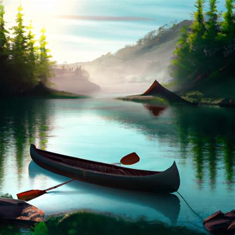 Canoe Floats at Radnor Lake