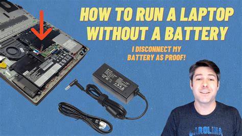 how does a laptop work without battery