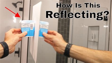 how does a mirror see through paper