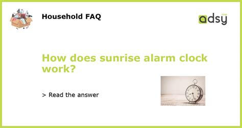 How Does A Sunrise Alarm Clock Work