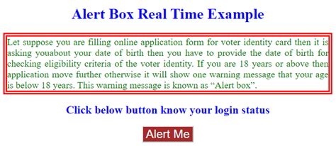 How Does Alert Box Work