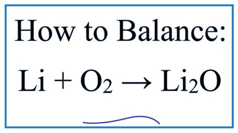 how does an ionic compound form from lithium and oxygen