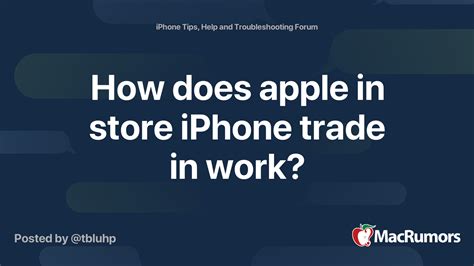 how does apple in store trade in work reddit
