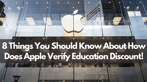 how does apple verify education discount