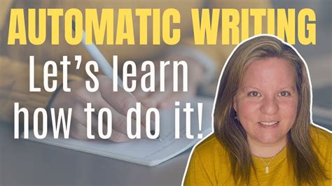 How Does Automatic Writing Work