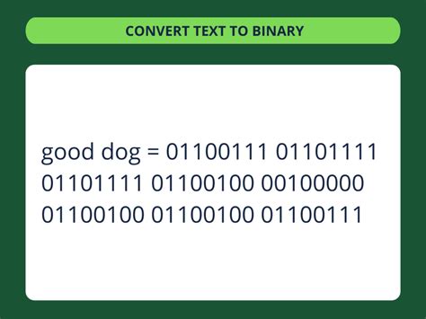 how does binary represent text