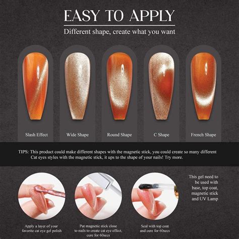 how does cat eye nail polish work step by step