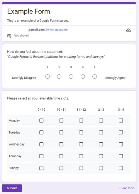 How Does Checkbox Grid Work In Google Forms