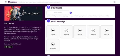 how does codashop work valorant