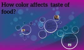 How Does Color Affect Food