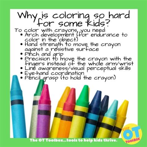 how does coloring help a child's development