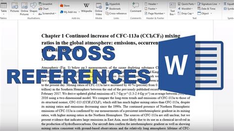 how does cross reference work in word