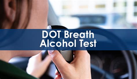 How Does Dot Test For Alcohol