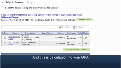 How Does Dropping A Class Work