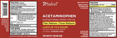 How Does Extended Release Acetaminophen Work
