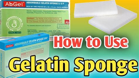 How Does Gelatin Sponge Work